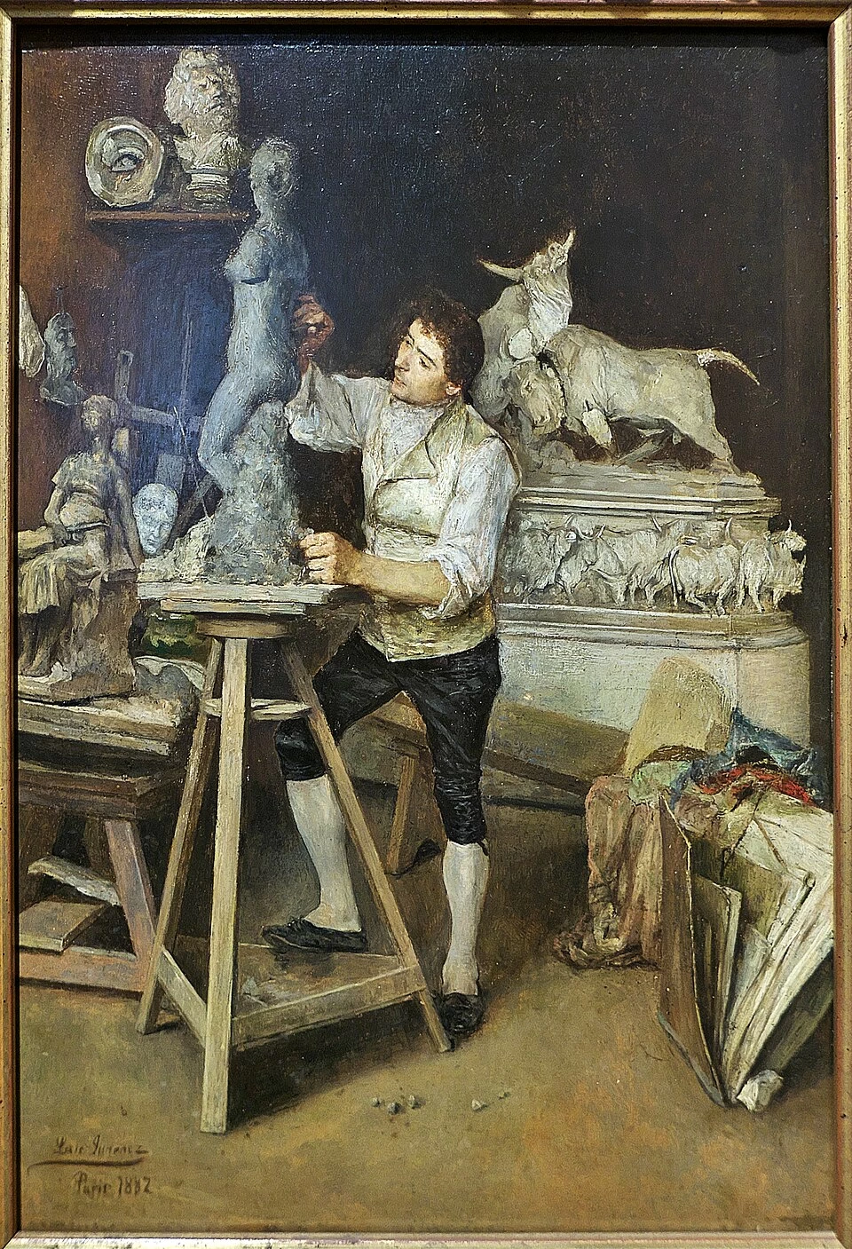 Luis Jiménez Aranda - Lo scultore nel suo studio